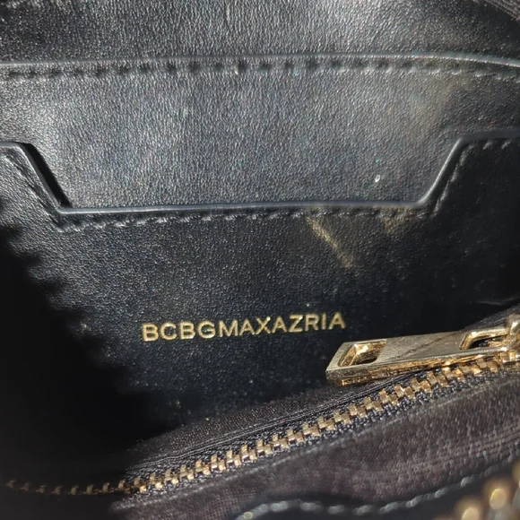 BCBGMaxAzria Black and Gold Wristlet Clutch - Picture 8 of 8